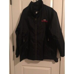 Men's North End NASCAR SCENE Large Black Jacket Zip Up Active and Athletic